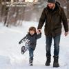 image:imageMens Waterproof Winter Snow Boots Insulated Warm Fur Lined Lightweight amp ComfortableBlack
