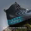 image:imageMens Waterproof Hiking Boots Lightweight Comfortable Outdoor Walking Trail Boots ShoesBlack1