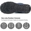 image:imageMens Waterproof Hiking Boots Lightweight Comfortable Outdoor Walking Trail Boots ShoesBlue