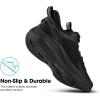 image:imageMens Road Running Shoes Cushioning Athletic Sneakers  Non Slip Jogging Outdoor Gym Workout Comfortable Lightweight Walking Tennis Shoes Active5KAll Black