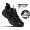 image:imageMens Road Running Shoes Cushioning Athletic Sneakers  Non Slip Jogging Outdoor Gym Workout Comfortable Lightweight Walking Tennis Shoes Active5KAll Black