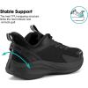 image:imageMens Road Running Shoes Cushioning Athletic Sneakers  Non Slip Jogging Outdoor Gym Workout Comfortable Lightweight Walking Tennis Shoes Active5KAll Black