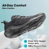 image:imageMens Walking Running Tennis Cushioning Shoes NonSlip Lightweight ActiveFloat Athletic Gym Workout Cross Training Comfortable Fashion SneakersBlack