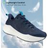 image:imageMens Walking Running Tennis Cushioning Shoes NonSlip Lightweight ActiveFloat Athletic Gym Workout Cross Training Comfortable Fashion SneakersBlue