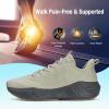 image:imageMens Walking Running Tennis Cushioning Shoes NonSlip Lightweight ActiveFloat Athletic Gym Workout Cross Training Comfortable Fashion SneakersBrown