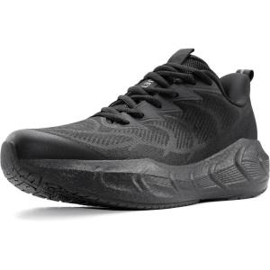 image:imageMens Walking Running Tennis Cushioning Shoes NonSlip Lightweight ActiveFloat Athletic Gym Workout Cross Training Comfortable Fashion SneakersBlack