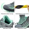 image:imageWomens Waterproof Hiking Boots Lightweight Comfortable NonSlip Outdoor Walking Trekking Trails BootGreen