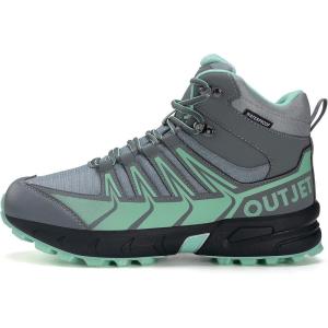 image:imageWomens Waterproof Hiking Boots Lightweight Comfortable NonSlip Outdoor Walking Trekking Trails BootGreen