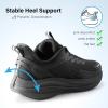 image:imageMens Road Running Shoes Lightweight Cushioning Athletic Walking Sneakers  Comfortable Non Slip Jogging Outdoor Gym Workout Tennis Shoes Active5KAll Black