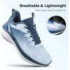 image:imageMens Road Running Shoes Lightweight Cushioning Athletic Walking Sneakers  Comfortable Non Slip Jogging Outdoor Gym Workout Tennis Shoes Active5KLight Blue