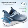 image:imageMens Road Running Shoes Lightweight Cushioning Athletic Walking Sneakers  Comfortable Non Slip Jogging Outdoor Gym Workout Tennis Shoes Active5KLight Blue