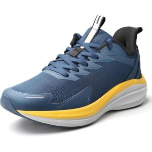 image:imageMens Road Running Shoes Lightweight Cushioning Athletic Walking Sneakers  Comfortable Non Slip Jogging Outdoor Gym Workout Tennis Shoes Active5KDeep Blue