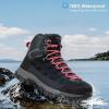 image:imageWomens Waterproof Hiking Boots Lightweight Comfortable NonSlip Outdoor Walking Trekking Trails BootDark Blue