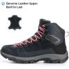 image:imageWomens Waterproof Hiking Boots Lightweight Comfortable NonSlip Outdoor Walking Trekking Trails BootDark Blue
