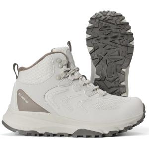 image:imageWomens Waterproof Hiking Boots Lightweight Comfortable NonSlip Outdoor Walking Trekking Trails BootWhite