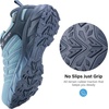 image:imageWomens Waterproof Hiking Shoes Quick Laces Lightweight Comfortable Breathable NonSlip Trails Outdoor SneakersBlue