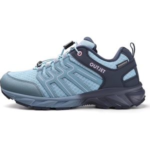 image:imageWomens Waterproof Hiking Shoes Quick Laces Lightweight Comfortable Breathable NonSlip Trails Outdoor SneakersBlue