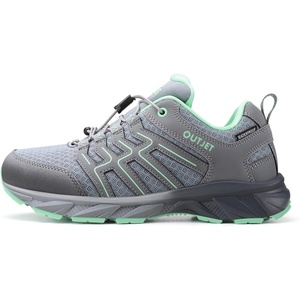 image:imageWomens Waterproof Hiking Shoes Quick Laces Lightweight Comfortable Breathable NonSlip Trails Outdoor SneakersGreen