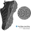 image:imageWomens Waterproof Hiking Shoes Quick Laces Lightweight Comfortable Breathable NonSlip Trails Outdoor SneakersBlack