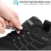 image:imageWomens Waterproof Hiking Shoes Quick Laces Lightweight Comfortable Breathable NonSlip Trails Outdoor SneakersBlack