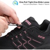 image:imageWomens Waterproof Hiking Shoes Quick Laces Lightweight Comfortable Breathable NonSlip Trails Outdoor SneakersBlackPink