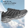 image:imageWomens Waterproof Hiking Shoes Quick Laces Lightweight Comfortable Breathable NonSlip Trails Outdoor Sneakers Black