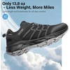image:imageMens Waterproof Hiking Shoes Quick Laces Lightweight Sneakers  LowTop Comfortable NonSlip Outdoor Hiking Shoes for Trail Camping Travel Walking