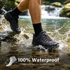 image:imageMens Waterproof Hiking Shoes Quick Laces Lightweight Sneakers  LowTop Comfortable NonSlip Outdoor Hiking Shoes for Trail Camping Travel Walking