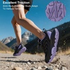 image:imageWomens Waterproof Hiking Shoes Quick Laces Lightweight Comfortable Breathable NonSlip Trails Outdoor SneakersBlack1