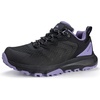 image:imageWomens Waterproof Hiking Shoes Quick Laces Lightweight Comfortable Breathable NonSlip Trails Outdoor SneakersBlack1